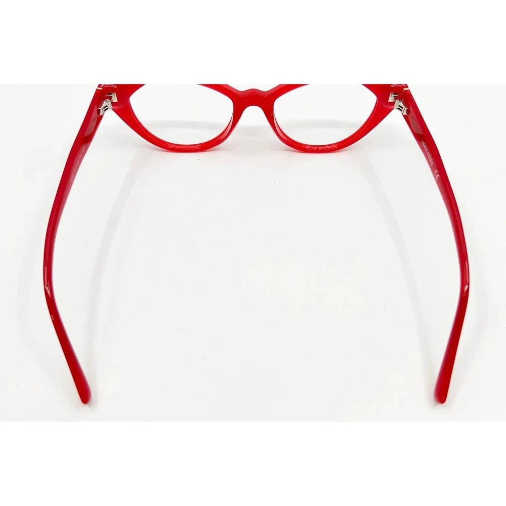 Yesglasses Eyeglass Frames Womens Red Cat Eye 1495 51-19-142 C04 51mm